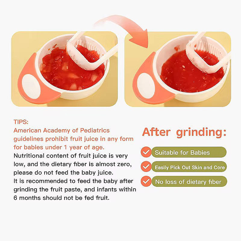 Baby food grinding bowl .