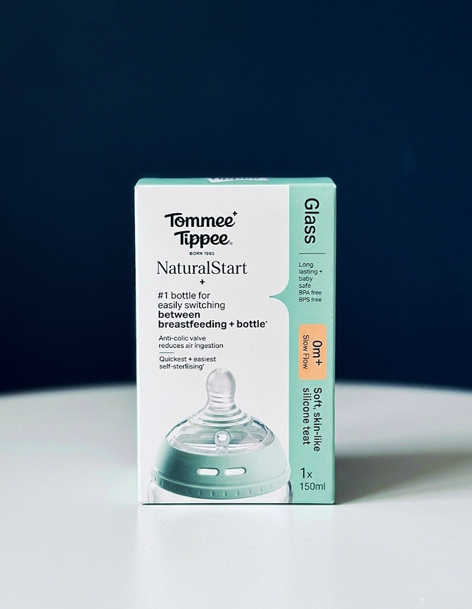 Tommee Tippee NaturalStart Glass Baby Bottle (150ml / 0m+)