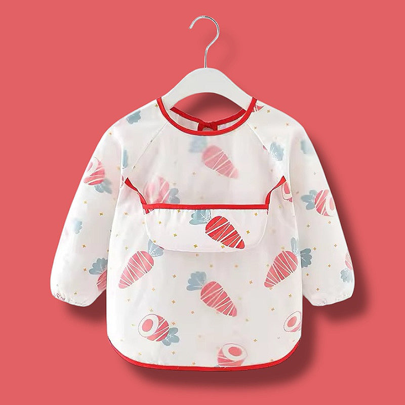 Baby cloth full sleeve bibs.