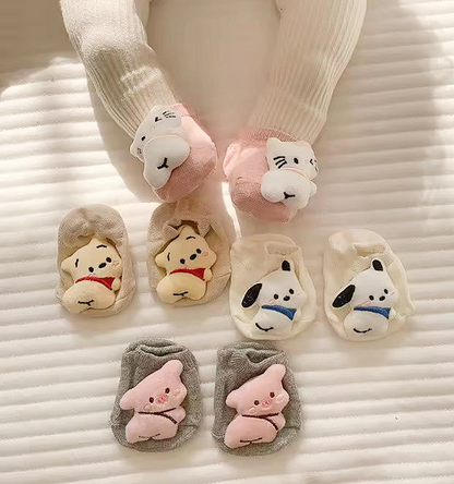 Korean Funny 3D Cartoon Infant Socks.