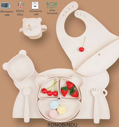 Mealtime Made Easy and and fun – Silicone Baby Feeding Set 🍽️