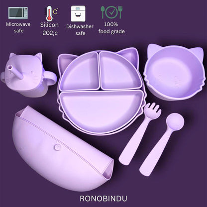 Mealtime Made Easy and and fun – Silicone Baby Feeding Set 🍽️