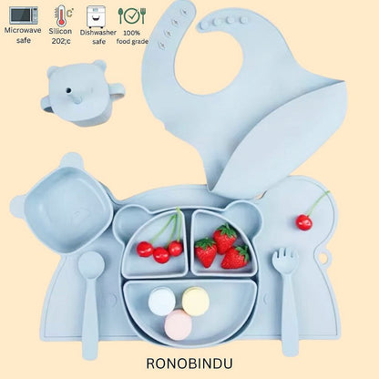 Mealtime Made Easy and and fun – Silicone Baby Feeding Set 🍽️