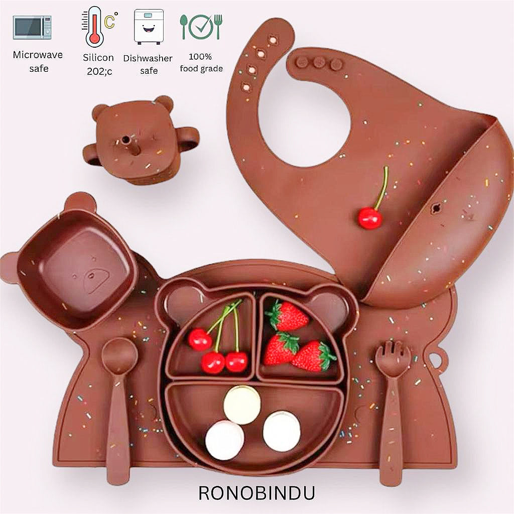 Mealtime Made Easy and and fun – Silicone Baby Feeding Set 🍽️