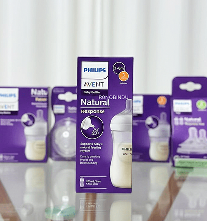 Philips Avent Natural Response 260ml Single feeding bottle.