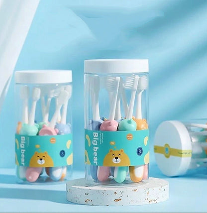 Kids Soft Bear Toothbrush 8 Pcs Set (Hercules Bear)