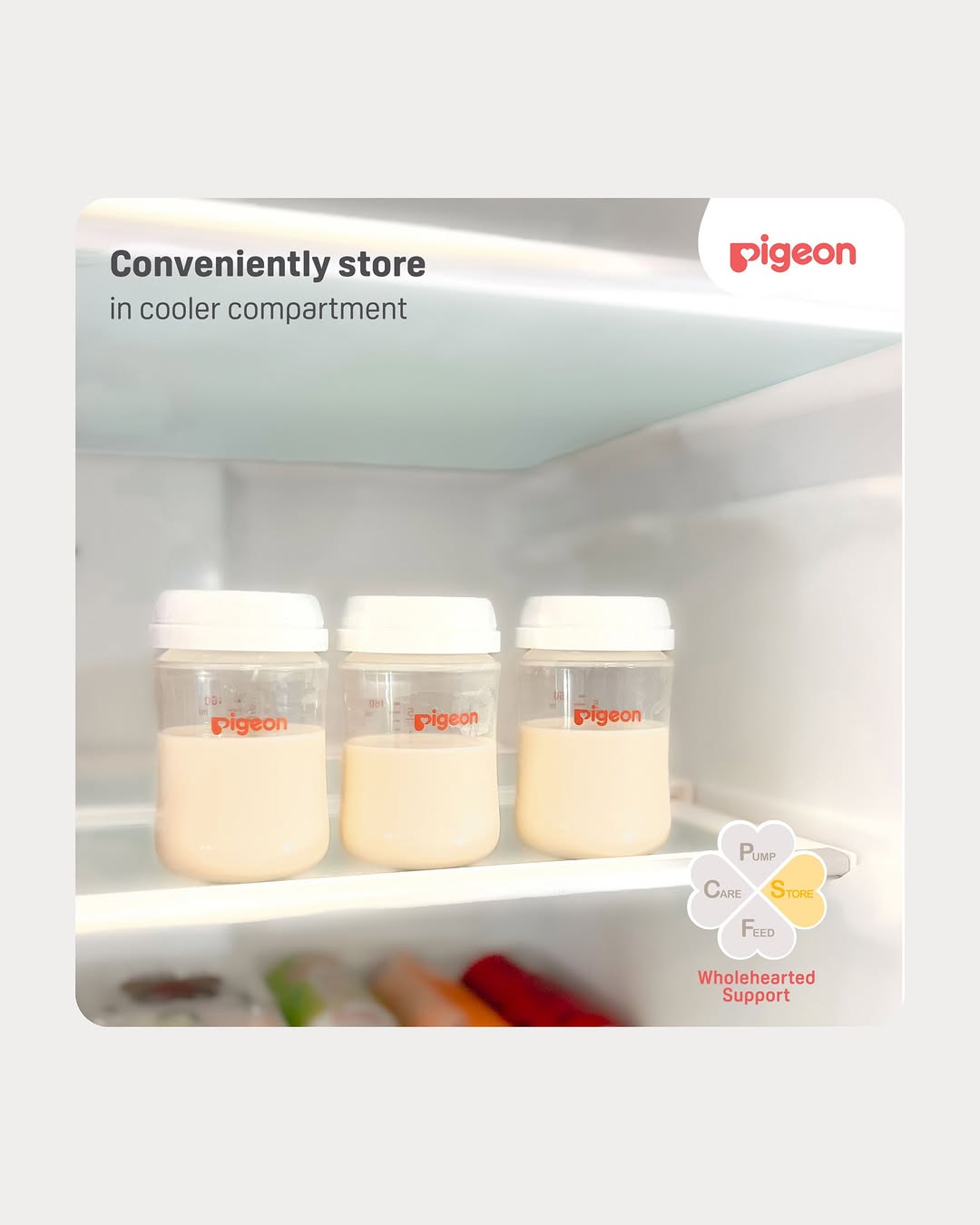 Pigeon Breastmilk Storage Bottles.(MADE IN JAPAN)