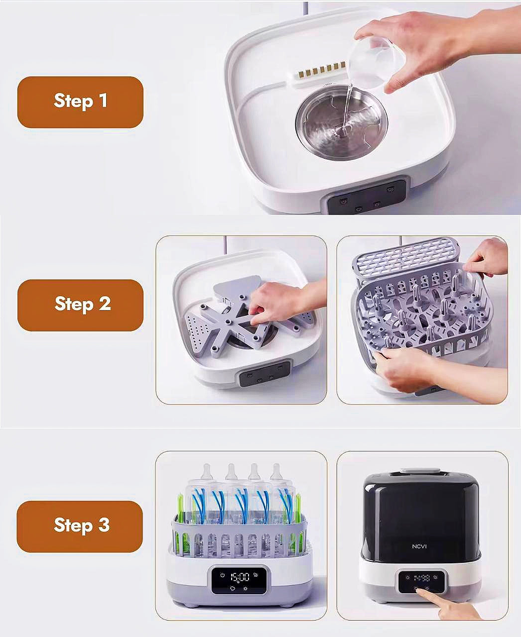 Ncvi upgraded fast steriliser and dryer.