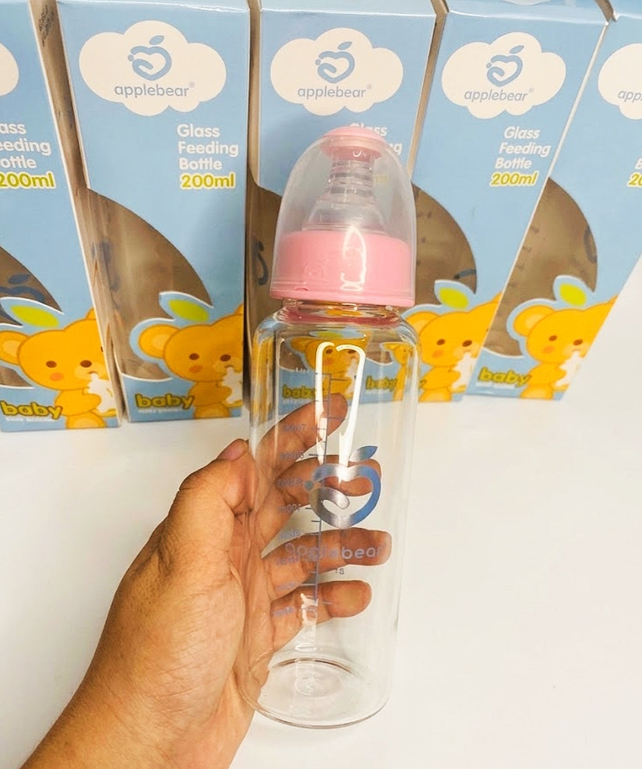 Applebear Glass Feeding Bottle (200ml)