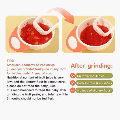 Baby food grinding bowl .