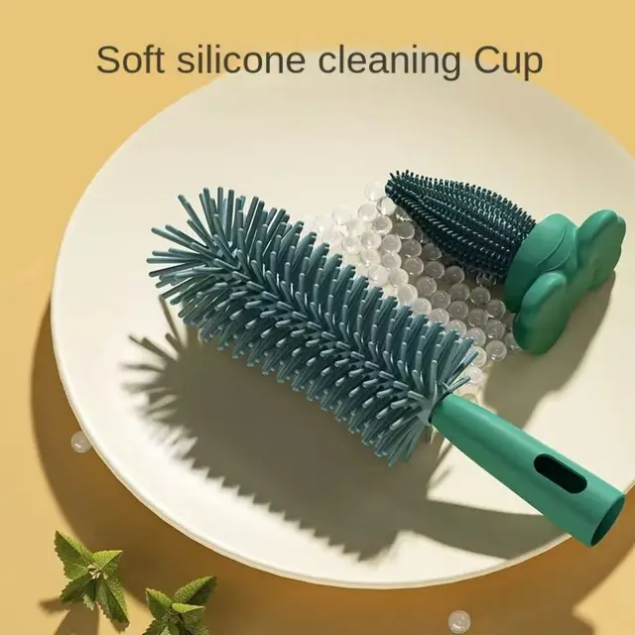 3-in-1 Silicone Baby Bottle Brush Set