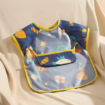 Baby cloth half sleeve bib.