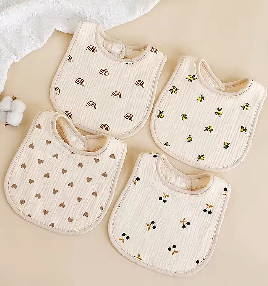 Baby waterproof Cloth Bibs. 2 pcs set.