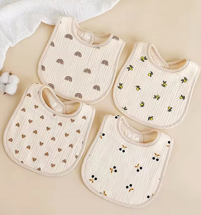 Baby waterproof Cloth Bibs. 2 pcs set.