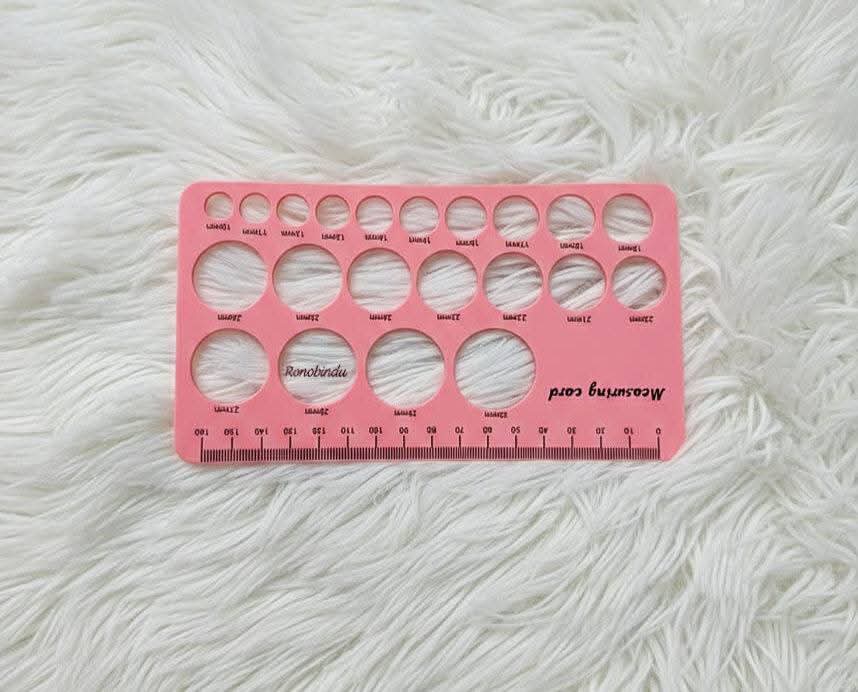 Flange Measurement Scale.