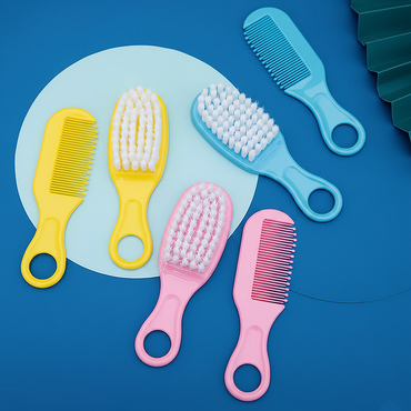Baby grooming hair brush set.