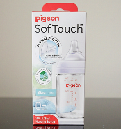 Pigeon SofTouch™ Nursing Glass Bottle (160ml) (MADE IN JAPAN)