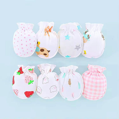 Premium quality Baby cotton mittens. (3 pairs)