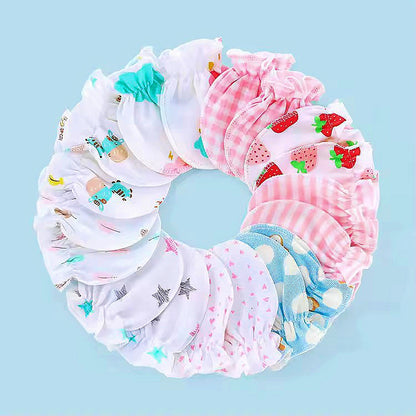 Premium quality Baby cotton mittens. (3 pairs)