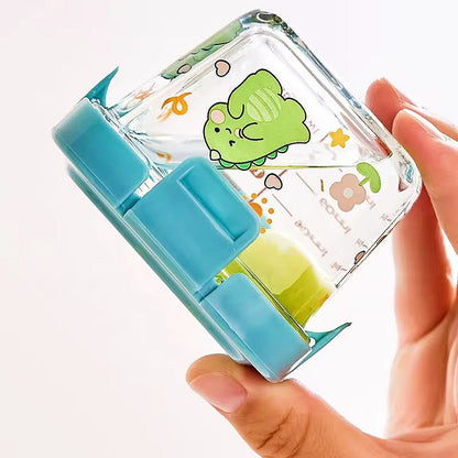 Baby glass food containers.