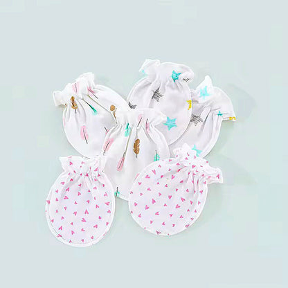 Premium quality Baby cotton mittens. (3 pairs)