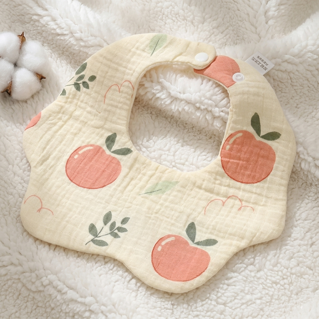 Organic Muslin Cotton bibs..