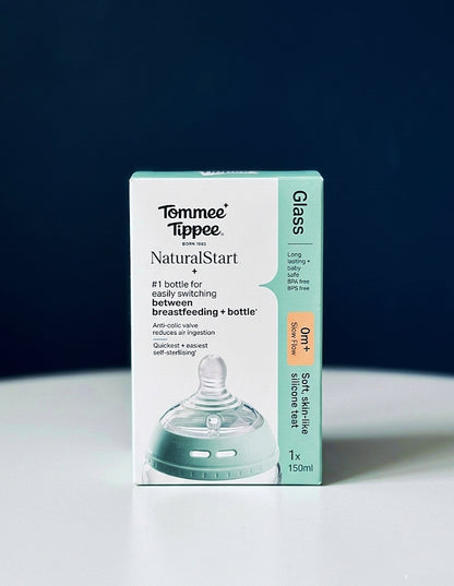 Tommee Tippee NaturalStart Glass Baby Bottle (150ml / 0m+)