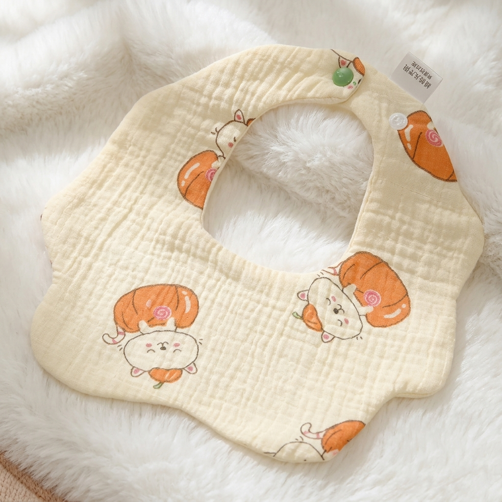 Organic Muslin Cotton bibs..