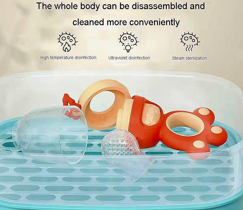 Silicon fruit pacifier with 2 extra nipples and box