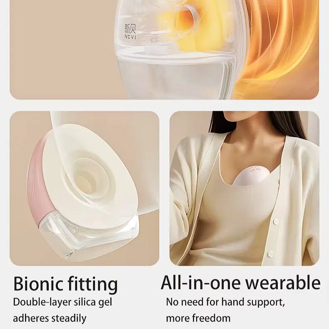 NCVI 8161 Heated Wearable single Breast Pump.(US Verient)