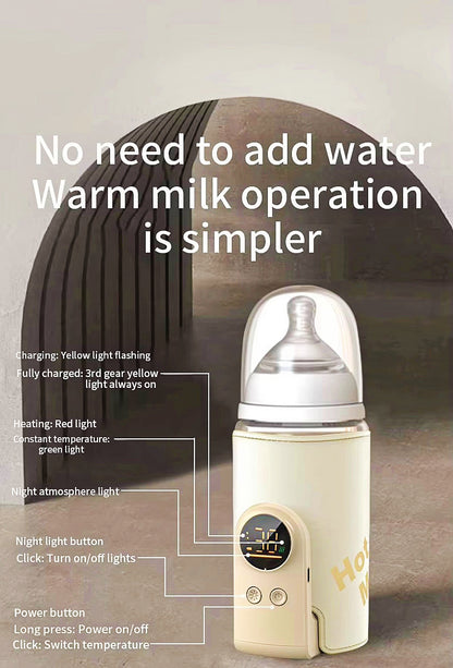 RECHARGABLE PORTABLE BABY BOTTLE WARMER.