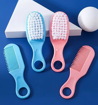 Baby grooming hair brush set.
