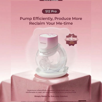 Momcozy hospital grade single wearable breastpump. Model:s12 pro.