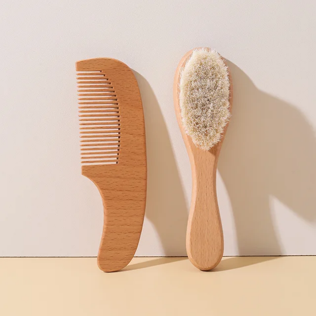 Hercules Bear 2-Piece Baby Comb & Brush Set