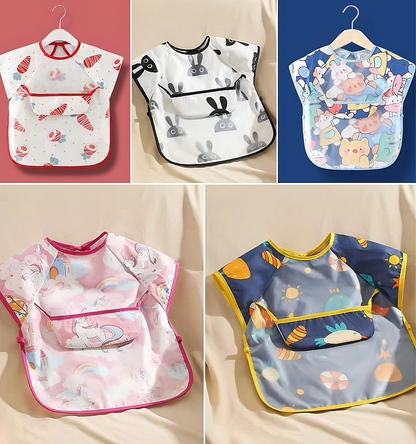 Baby cloth half sleeve bib.
