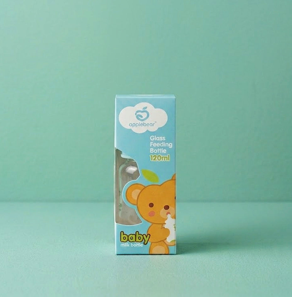 Applebear Glass Feeding Bottle (120ml)
