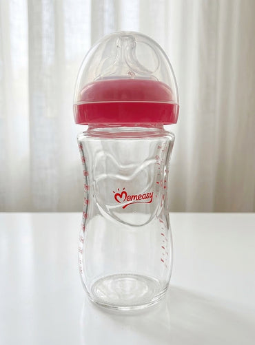 Momeasy Wide-Neck Glass Baby Bottle 240ml