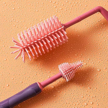 Silicon bottle or pump parts cleansing brush set.