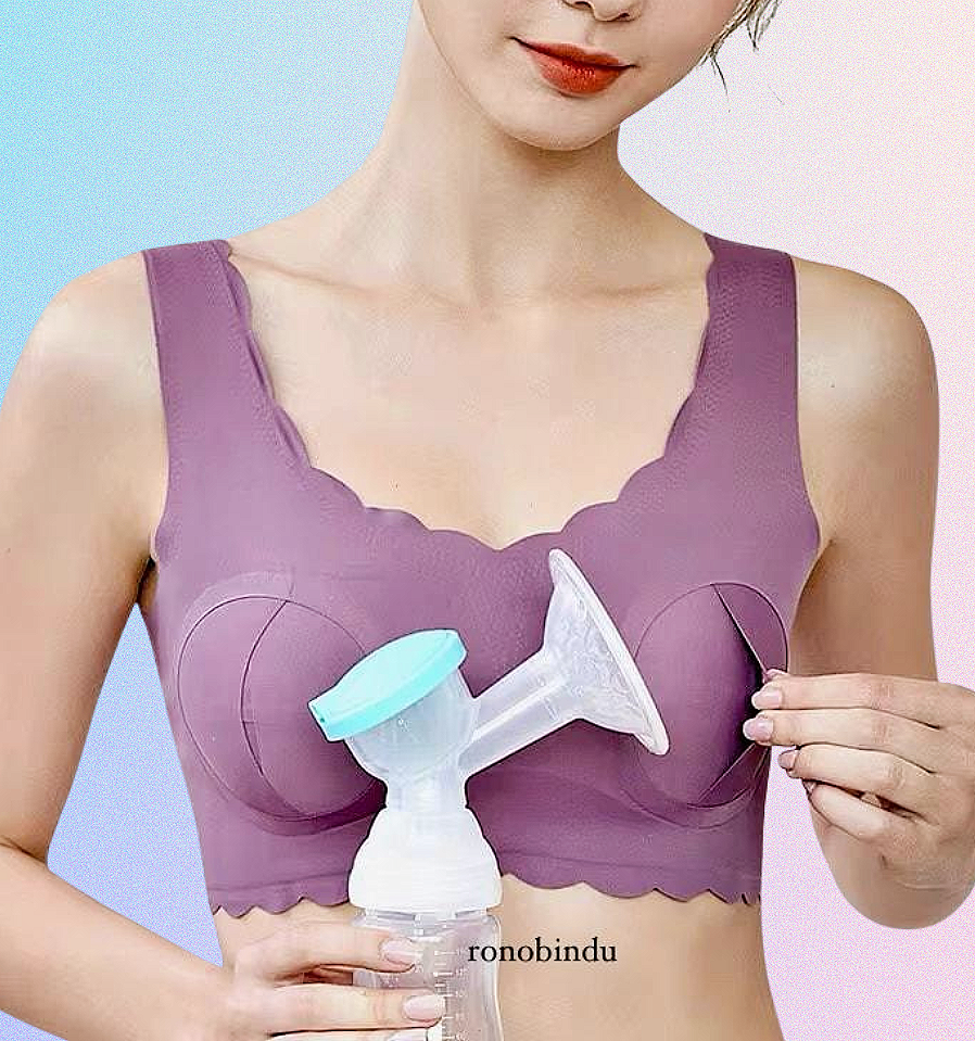 Regular pumping bra or nursing bra (purple color)