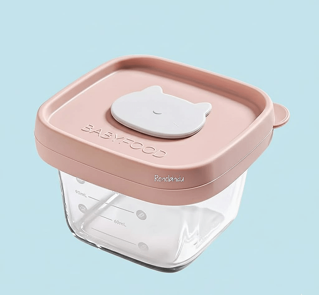 Premium quality Baby glass and silicon food containers.