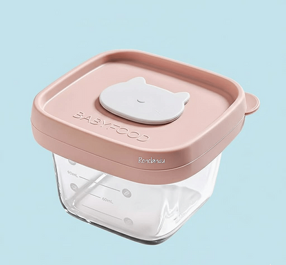 Premium quality Baby glass and silicon food containers.