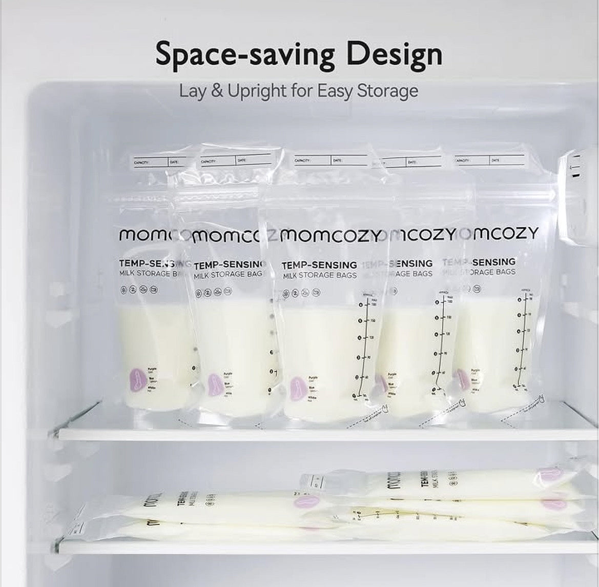 Momcozy breastmilk storage bags. (10 pcs) (disposable)