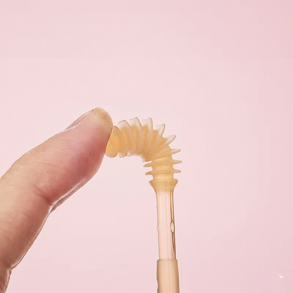 Baby silicon mouth cleaner brush set .