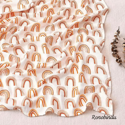 100% Organic Bamboo Cotton Moslin Swaddle .4 layer.
