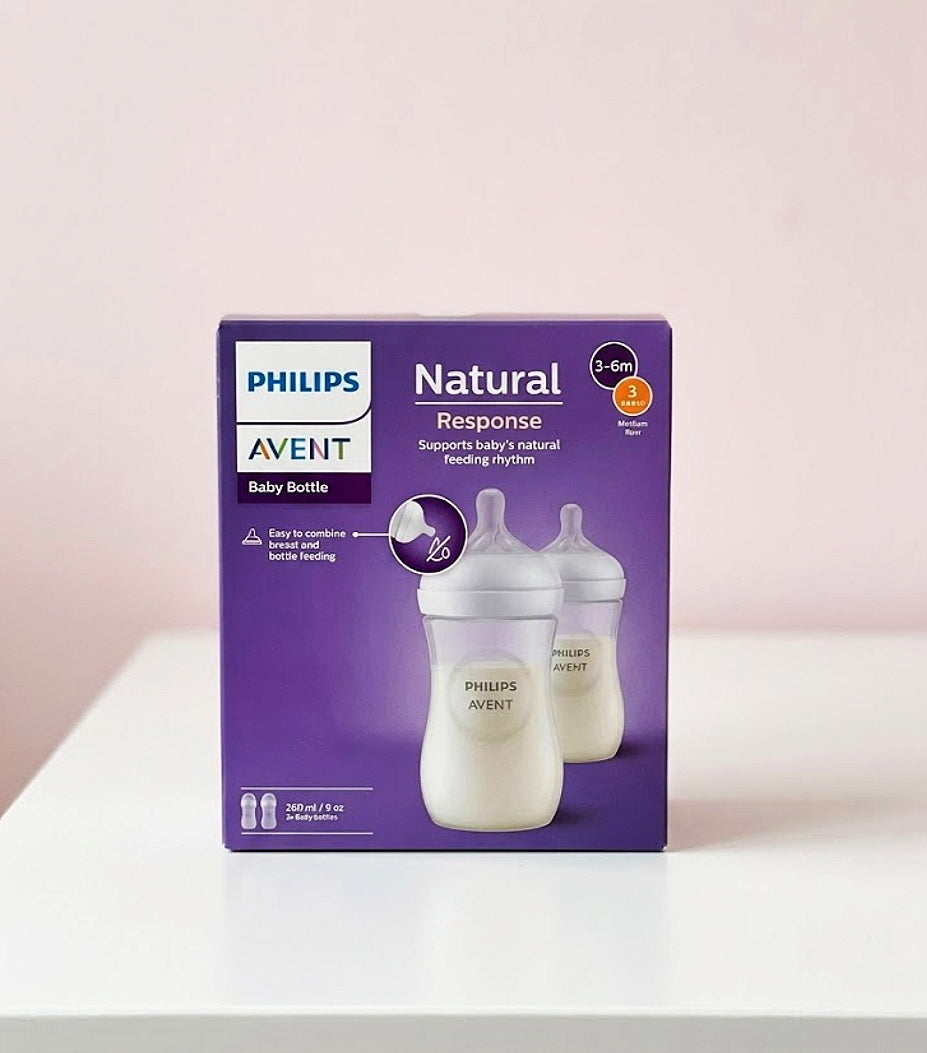 Philips Avent Natural Response Baby Bottle Twin Pack (260ml/9oz)