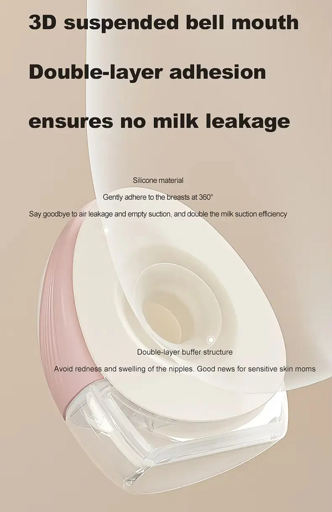 NCVI 8161 Heated Wearable single Breast Pump.(US Verient)