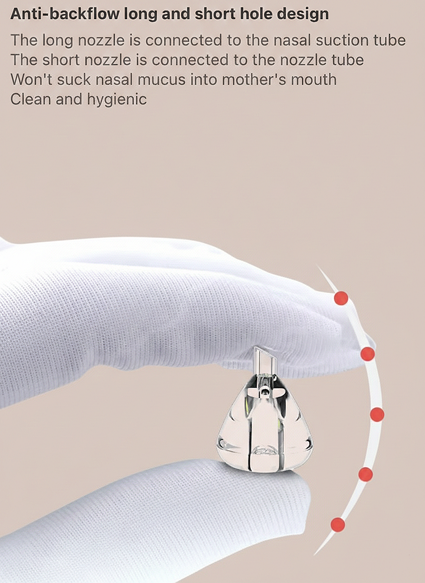 Baby manual nasal aspirator with cleaning tool set.