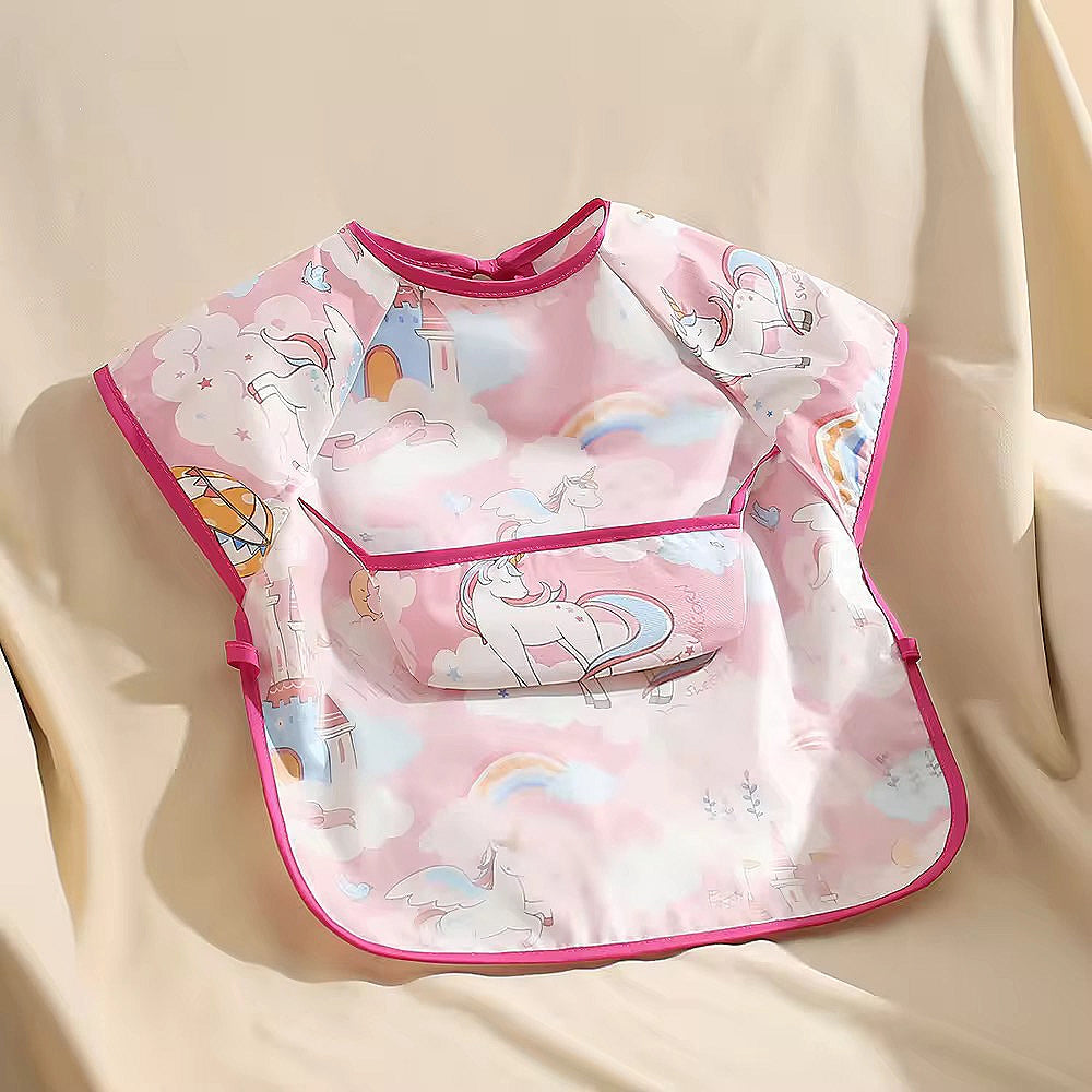 Baby cloth half sleeve bib.