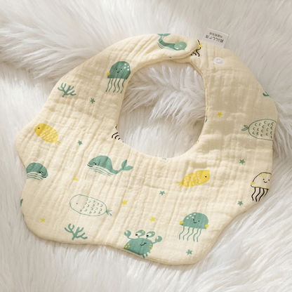 Organic Muslin Cotton bibs..