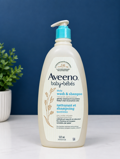 Aveeno Baby Daily Wash & Shampoo – 532 mL